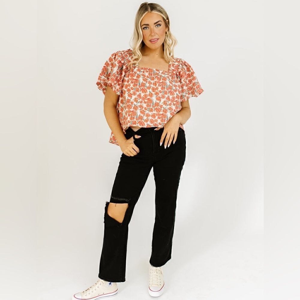 Moodie Bethany Floral Blouse Size 2X